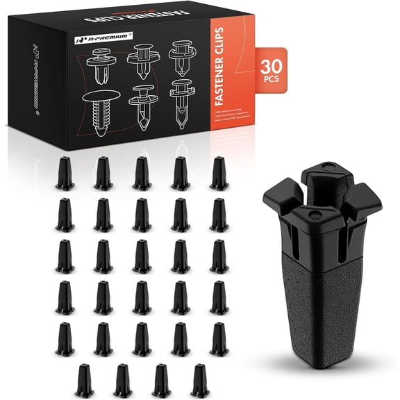 A-Premium 30-Pack Wheel Opening Car Retainer Fastener Push Pin Clips Fastener Compatible with Toyota Highlander 2014-2024 Lexus RX350 RX350L RX450h RX450hL NX200t NX300 NX300h GS300 - for 6mm