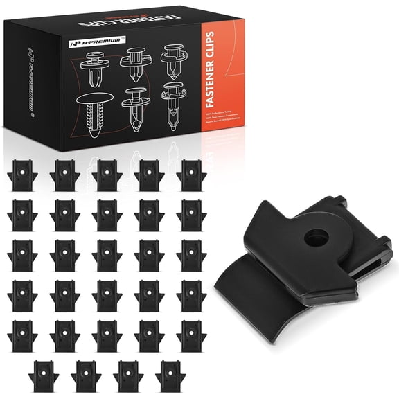 A-Premium 30 PCS Fender Clips U-Nut Car Retainer Fastener Push Pin Clips Compatible with Nissan Maxima 240SX 350Z GT-R Infiniti EX35 FX35 FX50 G20 G35 I30 I35 J30 M45 Q45 QX56