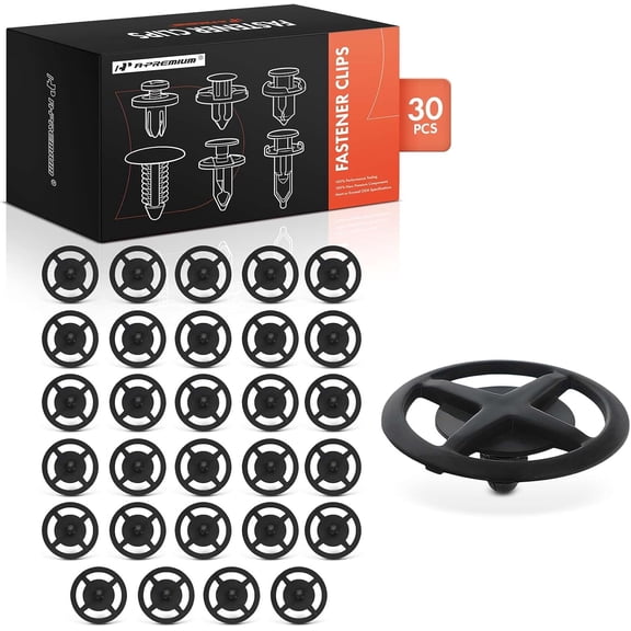 A-Premium 30PCS Nylon Hood Insulation Retainer Clips Compatible with Nissan Altima, Rogue, Sentra, Versa, Frontier, Murano, Pathfinder, Maxima, Titan, Armada, Leaf, Kicks, NV200, Xterra, Quest