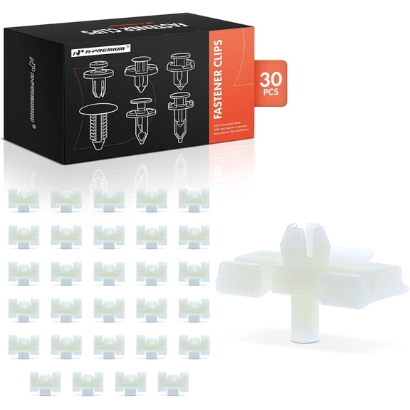 A-Premium 30 PCS Lower Ledge Moulding Car Retainer Fastener Push Pin Clips Compatible with Mercedes-Benz E320 1994-1995 260E 1987-1989 300E 1986-1989 300TE 1988-1993 - for 6.8mm