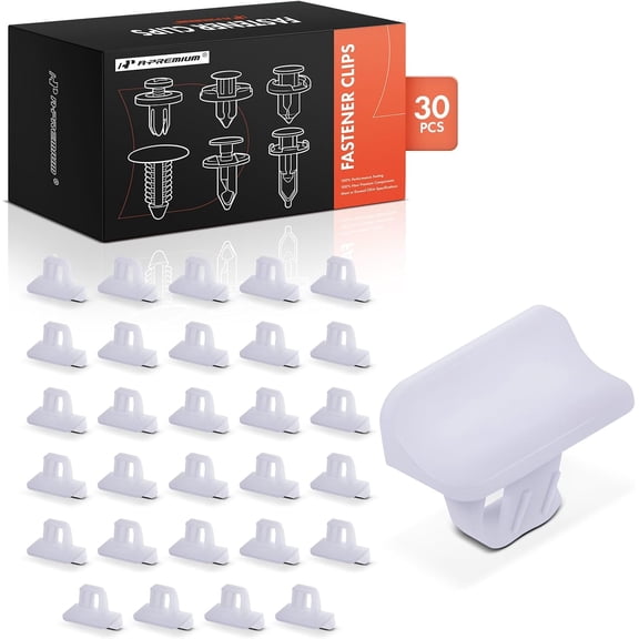 A-Premium 30PCS Nylon Retainer Clip Fasteners Compatible with Ram 1500 & Jeep Grand Cherokee, Wrangler, Cherokee, Compass, Gladiator & Dodge Journey, Durango, Challenger & Chrysler 300, Pacifica