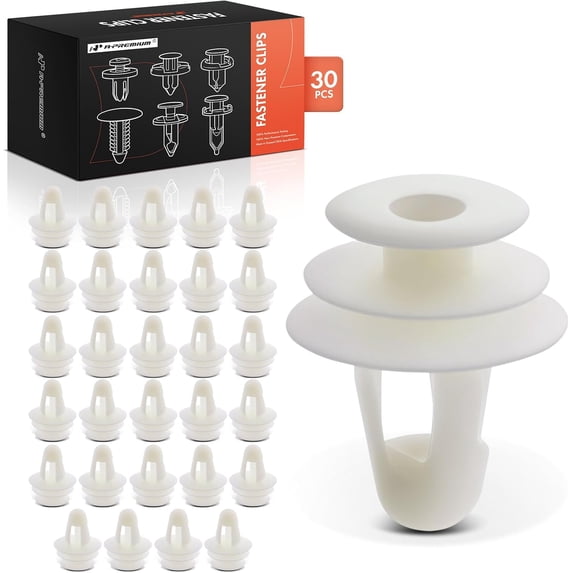 A-Premium 30PCS Nylon Retainer Clip Fasteners Compatible with Toyota Tacoma 1995-2001 - for 10mm Hole
