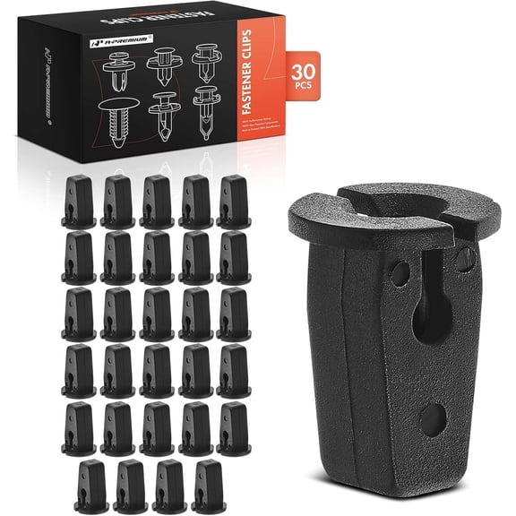 A-Premium 30-Pack Car Retainer Fastener Push Pin Clips Compatible with Volkswagen Tiguan 2018-2024 Atlas 2018-2023 Atlas Cross Sport 2020-2024 ID.4 2021-2023 Taos 2022-2024 - for 6.5mm x 8mm