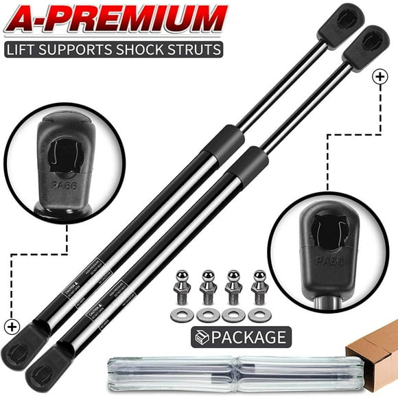 25 Inch 55Lbs Gas Struts With L-Brackets - For RV Beds, Tool Boxes, Hatches, Cabinets (2 Pack)