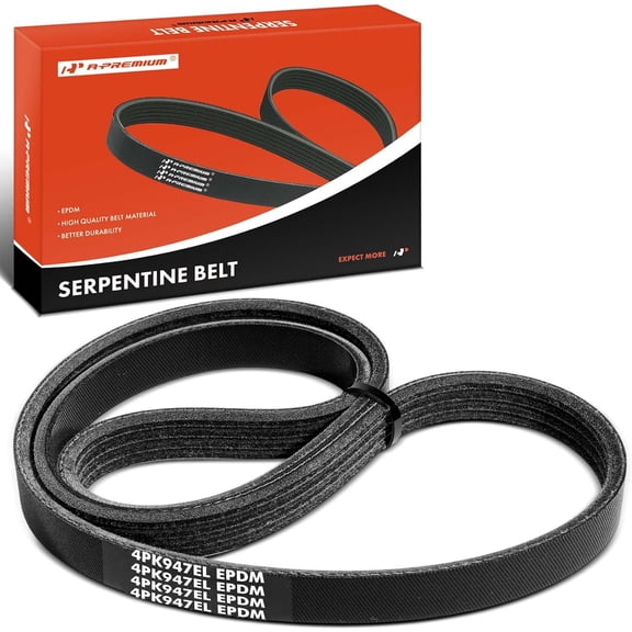A-Premium 37.3 Inch Air Conditioning Stretch Fit Serpentine Drive Belt Compatible with Chevrolet Camaro 2010 2011 2012 2013 2014 2015, 6.2L