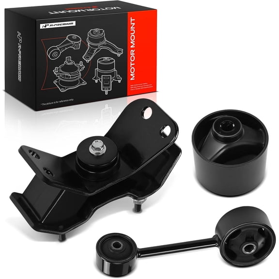 A-Premium 3PC Engine Torque Strut Mount & Mount Bushing & Transmission Mount Compatible with Toyota Sienna 1998-2003 3.0L, Replace# 1237120090, 123630A040