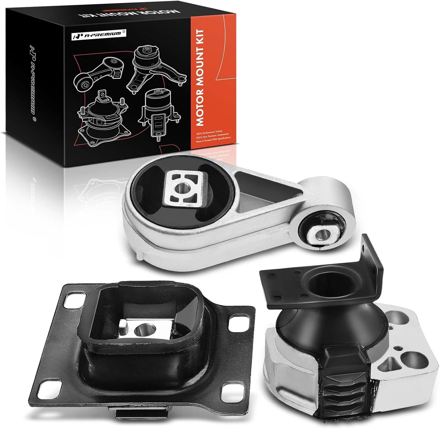 A-Premium 3PCS Engine Motor Mount Compatible with Ford Focus 2005 2006 2007 (2.0L L4 Only) Automatic Transsmission Mount A5312 A2939 A2986