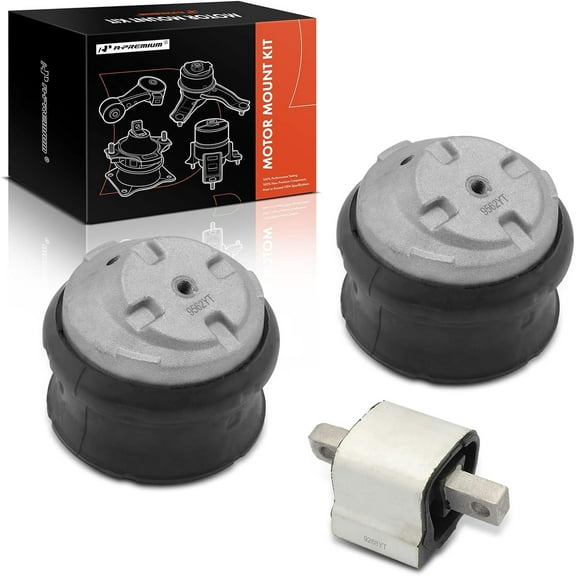 A-Premium 3PCS Engine Motor Mount and Transmission Mount Kit Compatible with Mercedes-Benz C32 AMG, E550, S430, S500, S55 AMG, CLS500, CLS55 AMG, SL500, CL600, CL55 AMG, CLK500, Automatic Trans.