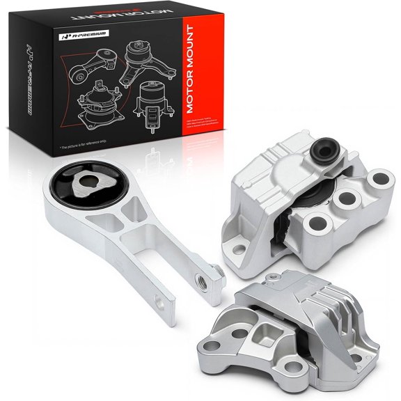A-Premium 3PCS Engine Motor Mount and Transmission Mount and Engine Shock Mount Set Compatible with Jeep Compass 2017-2021, Renegade 2019-2021 & Fiat 500X 2018, 2.4L, Replace# 68278029AB, 68278029AC