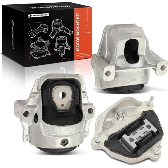 A-Premium 3PCS Engine Motor Mount and Transmission Mount Kit Compatible with Audi A4 Quattro 2013-2016, A5 Quattro 2013-2017, 2.0L, Manual Transmission Only, Replace# 8K0399151AJ, 8R0199381AL