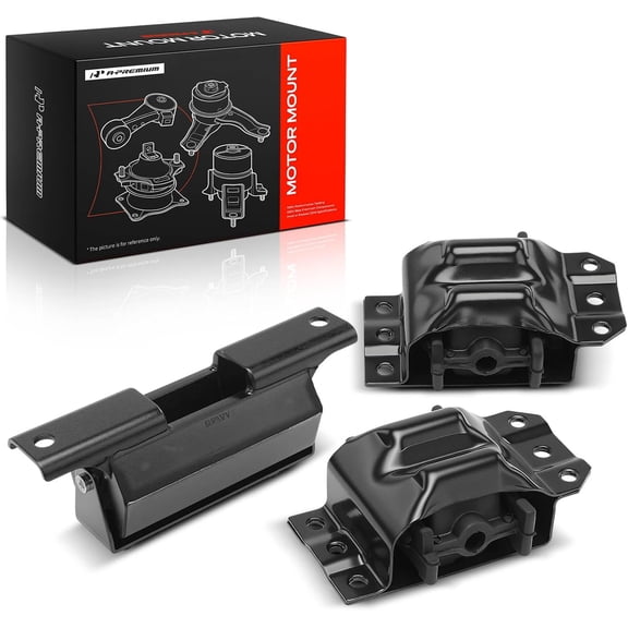 A-Premium 3PCS Engine Motor Mount and Transmission Mount Kit Compatible with Chevrolet Tahoe, Blazer, K1500/K2500 Suburban, K3500 & GMC Yukon, Jimmy & Cadillac Escalade, Automatic Transmission
