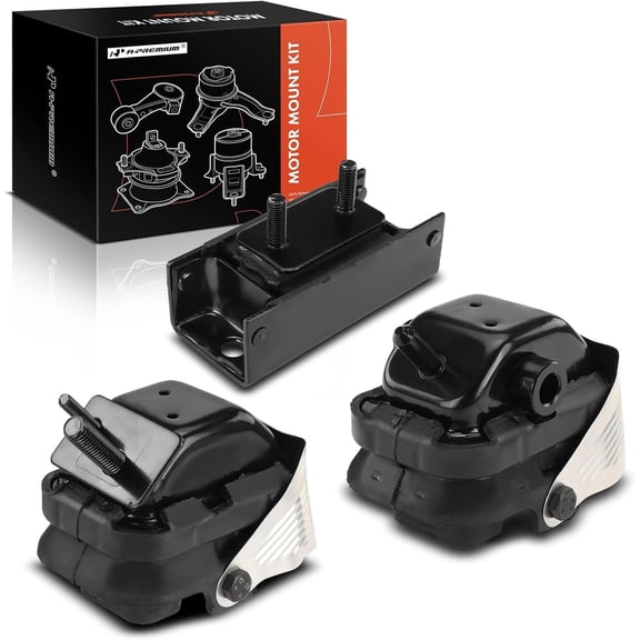 A-Premium 3PCS Engine Motor Mount and Transmission Mount Kit Compatible with Ford Expedition & Lincoln Navigator, 2003/2005-2006, 5.4L, RWD, Automatic Transmission, Replace# 2L1Z6038EB, 4L3Z6038DF
