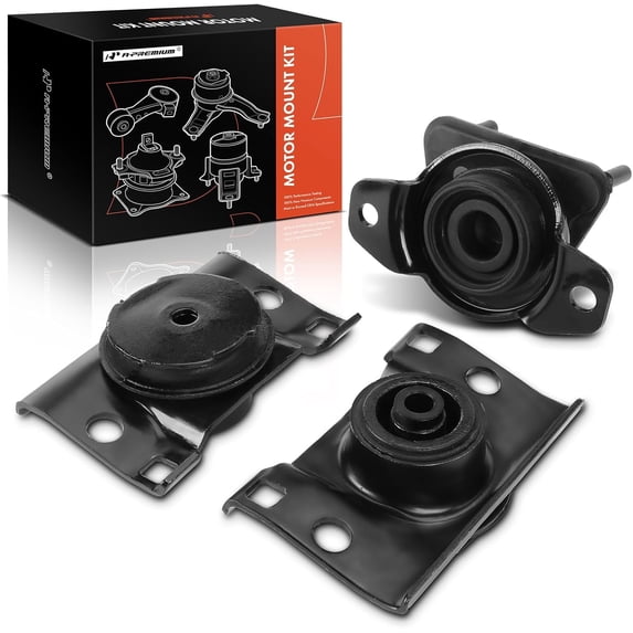 A-Premium 3PCS Engine Motor Mount and Transmission Mount Kit Compatible with Nissan Pathfinder 2008-2012, Titan 2004-2015, Armada 2005-2015 & Infiniti QX56 2004-2010, 4WD, Automatic Transmission Only