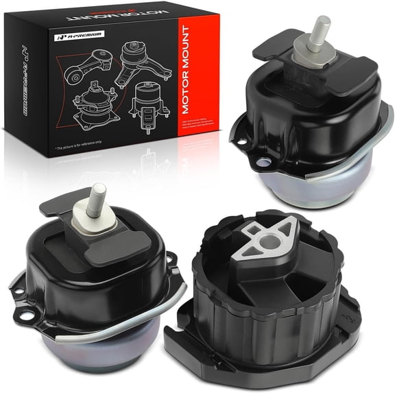 A-Premium Engine Motor Mount and Transmission Mount Kit Compatible with BMW X5 2007-2018 3.0L Gas, X5 xDrive48i/4.8i 2007-2010 4.8L, X6 2011-2019 3.0L, X6 2008-2019 4.4L, Automatic, AWD, Set of 3