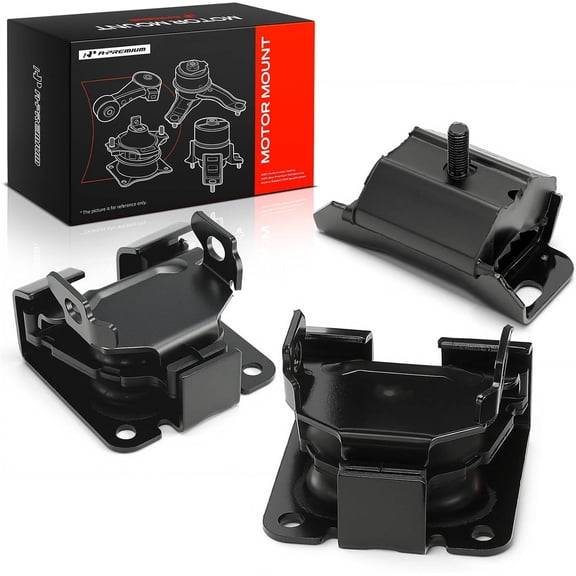 A-Premium 3PCS Engine Motor Mount and Transmission Mount Set Compatible with Chevrolet Blazer 1996-2005, S10 1996-2003 & GMC Jimmy 1996-2004, Sonoma 1996-2003 & Isuzu Hombre 1997-2000, 4.3L, RWD