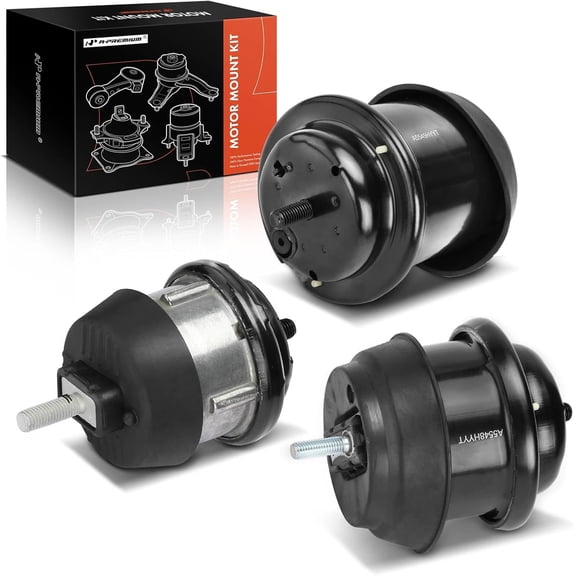 A-Premium 3PCS Engine Motor Mount and Transmission Mount Set Compatible with Chevrolet Traverse 2009-2017 & GMC Acadia, Acadia Limited & Buick Enclave & Saturn Outlook, Automatic Transmission