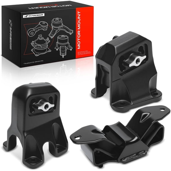 A-Premium 3PCS Engine Motor Mount and Transmission Mount Set Compatible with Dodge Ram 1500 2002 2003 2004 2005 4.7L RWD Replace# 52020603AB 52021321AC