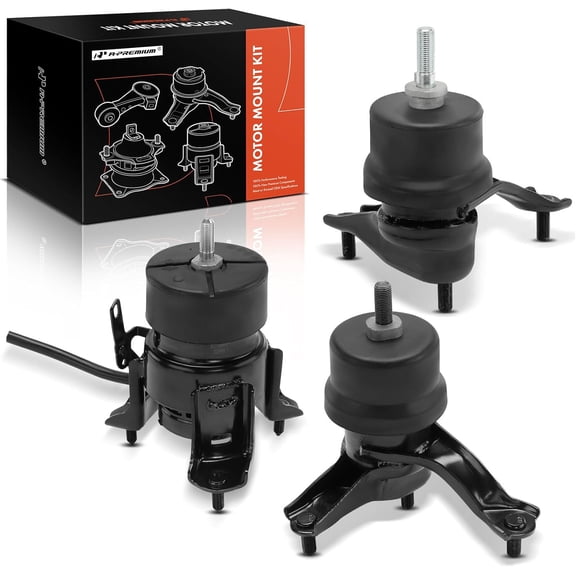 A-Premium 3PCS Engine Motor Mount and Transmission Mount Set Compatible with Toyota Sienna 2007-2010 & Lexus RX350 2007-2009, 3.5L, Replace# 123720P030, 1237220070