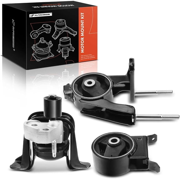 A-Premium 3PCS Engine Motor Mount Transmission Mount Set [Manual Transmission DOHC] Compatible with Toyota 2000-2005 Echo & Scion 2004-2006 xA xB, L4 1.5L, Replace# 1230521020 1237121021 1237223010