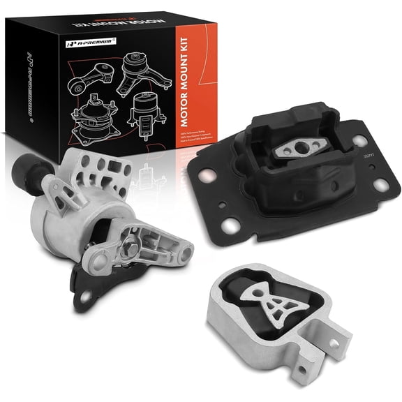 A-Premium 3PCS Engine Motor Mount and Transmission Mount and Torque Strut Mount Kit Compatible with Ford Fusion 2013-2017 & Lincoln MKZ 2013-2016, 2.0L, Turbocharged, Automatic Transmission Only