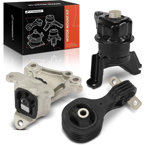 A-Premium 3PCS Engine Motor Mount and Transmission Mount and Torque Strut Mount Kit Compatible with Honda Civic 2012 1.8L, Automatic Transmission, Replace# 50890TR0A81, 50850TR6A81