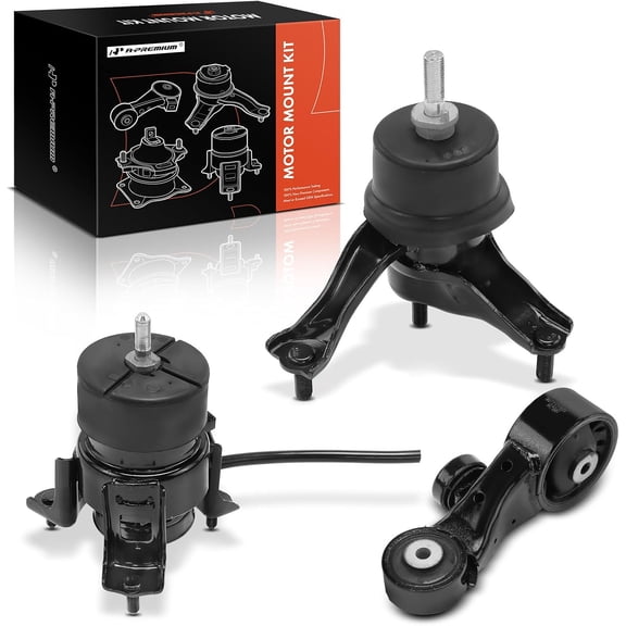A-Premium Engine Motor Mount and Transmission Mount Kit Compatible with Toyota Sienna 2007 2008 2009 2010, FWD, Automatic Transmission, with Torque Strut Mount, Set of 3
