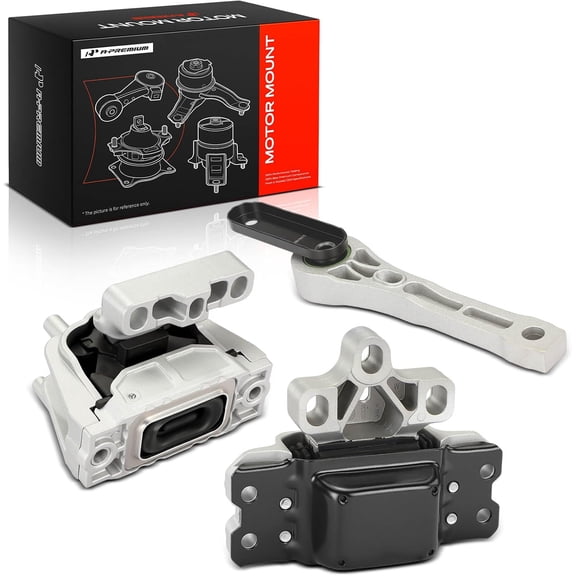 A-Premium 3PCS Engine Motor Mount and Transmission Mount and Torque Strut Mount Kit Compatible with Volkswagen Tiguan 2009-2017 & Audi Q3/Q3 Quattro 2015-2018, 2.0L, Automatic Transmission Only