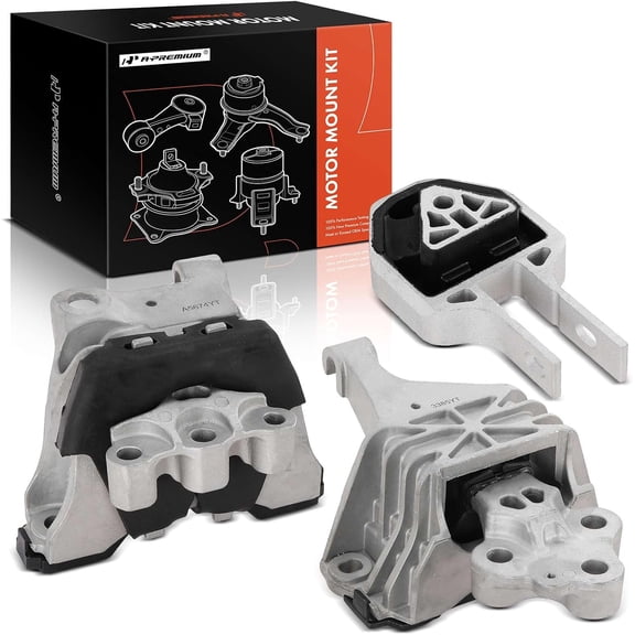A-Premium 3PCS Engine Motor Mount Transmission Mount and Torque Strut Mount Set Compatible with Dodge Dart 2013 2014 2015 2016 L4 2.0L, Automatic Transmission, Replace# 68081488AH, 68081491AF