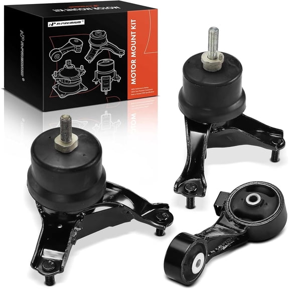 A-Premium 3PCS Engine Motor Mount Transmission Mount and Torque Strut Mount Set Compatible with Toyota Camry 2004-2006, Solara 2004-2008 & Lexus ES330 2004-2006, 3.0L 3.3L, # 1237220070, 1237220080