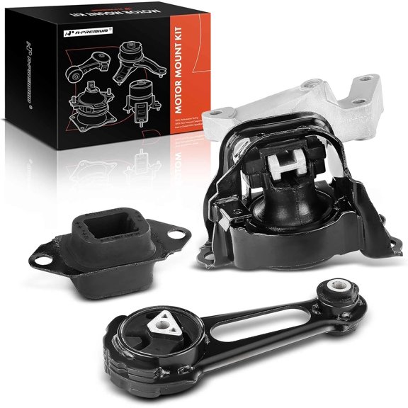 A-Premium 3PCS Engine Motor Mount Transmission Mount Torque Strut Mount Set Compatible with Nissan Versa 2012-2017, Versa Note 2014-2017, L4 1.6L