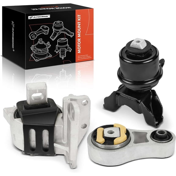 A-Premium 3PCS Engine Motor Mount and Transmission Mount and Torque Strut Mount Kit Compatible with Ford Fusion & Mercury Milan, 2007 2008 2009, 3.0L, AWD, Automatic Transmission