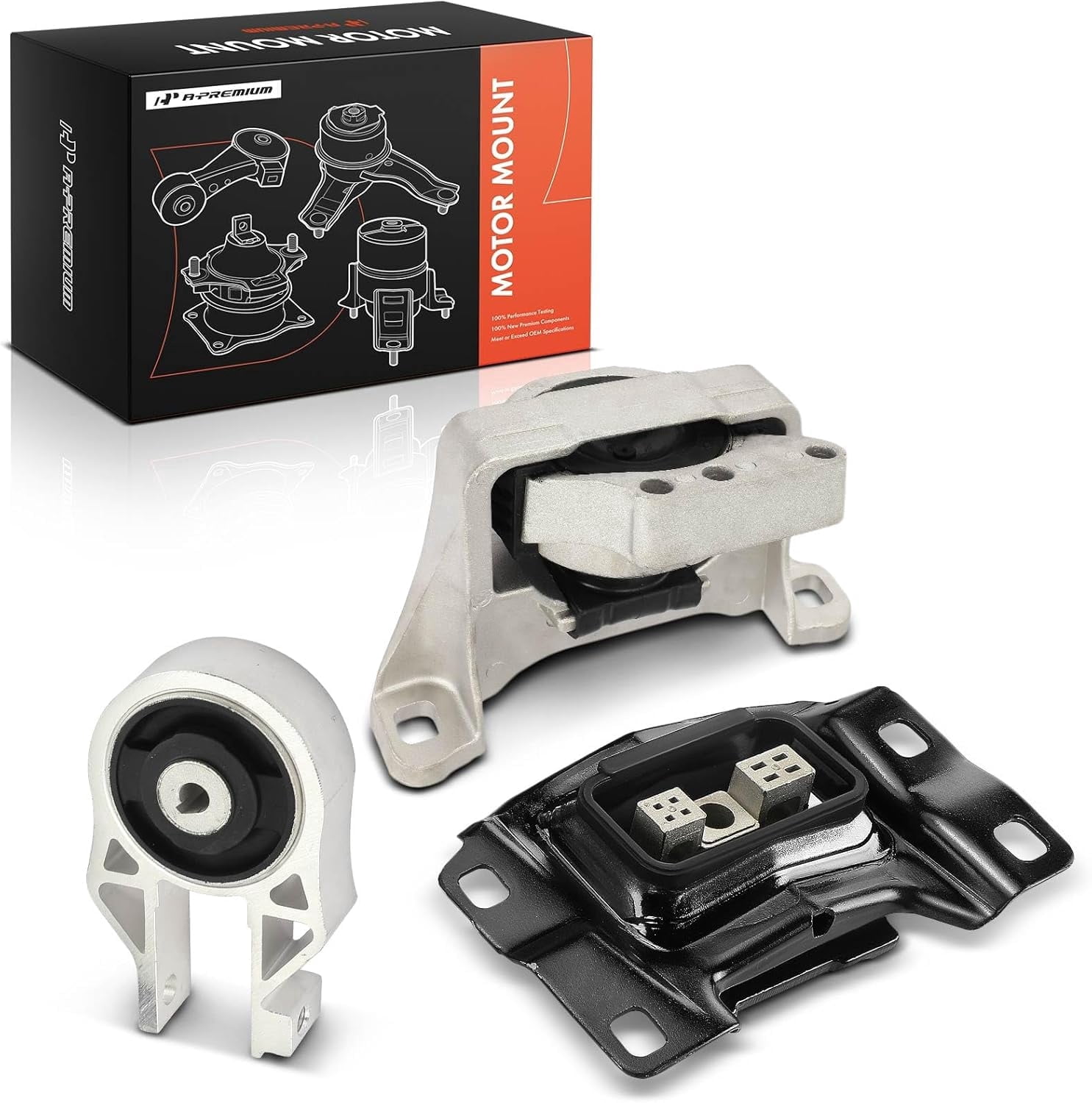 A-Premium 3PCS Engine Motor Mount and Transmission Mount Kit Compatible with Ford Focus 2013-2018, 2.0L