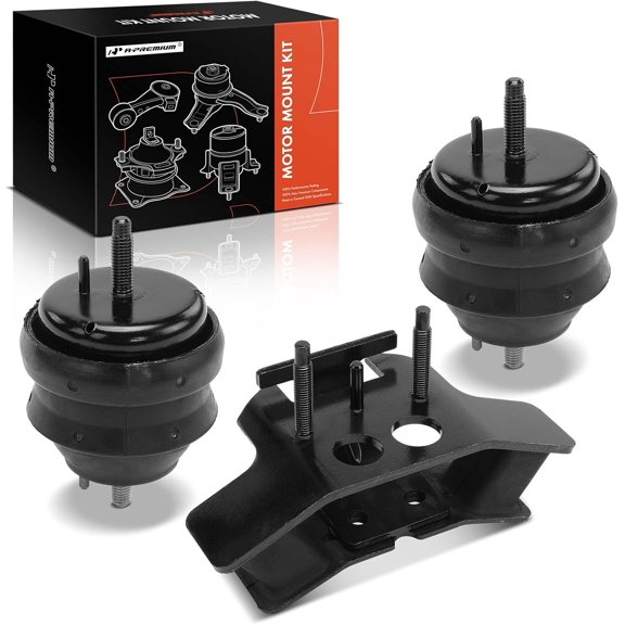A-Premium 3PCS Engine Motor Mount and Transmission Mount Set Compatible with Cadillac CTS 2004 2005 2006 2007, 2.8L 3.6L, Automatic Transmission Only