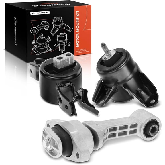 A-Premium 3PCS Engine Motor and Transmission Mount Set Compatible with Hyundai Accent 2012-2017 Elantra 2011-2016 Elantra Coupe 2014 Veloster & Kia Forte Forte Koup Rio Automatic Transmission