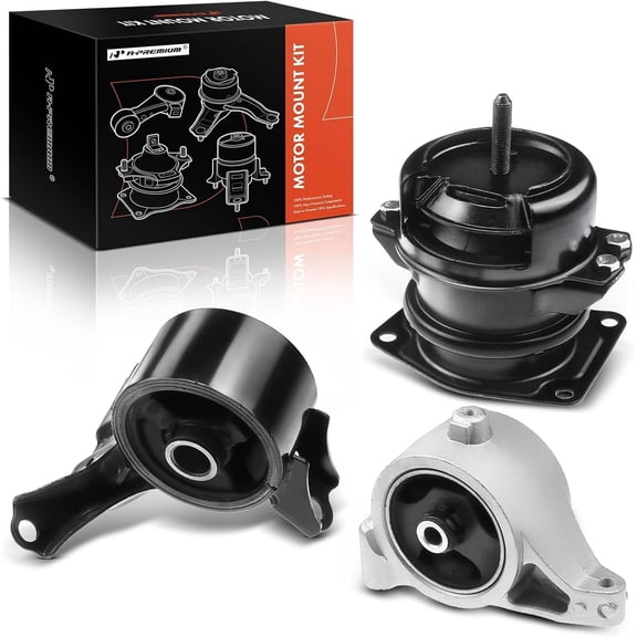 A-Premium 3PCS Front Rear Engine Motor Mount Set Compatible with Honda Pilot 2005-2008 & Acura MDX 2003-2006, V6 3.5L Sport Utility, Replace# 50820S3VA91, 50810S3VA01
