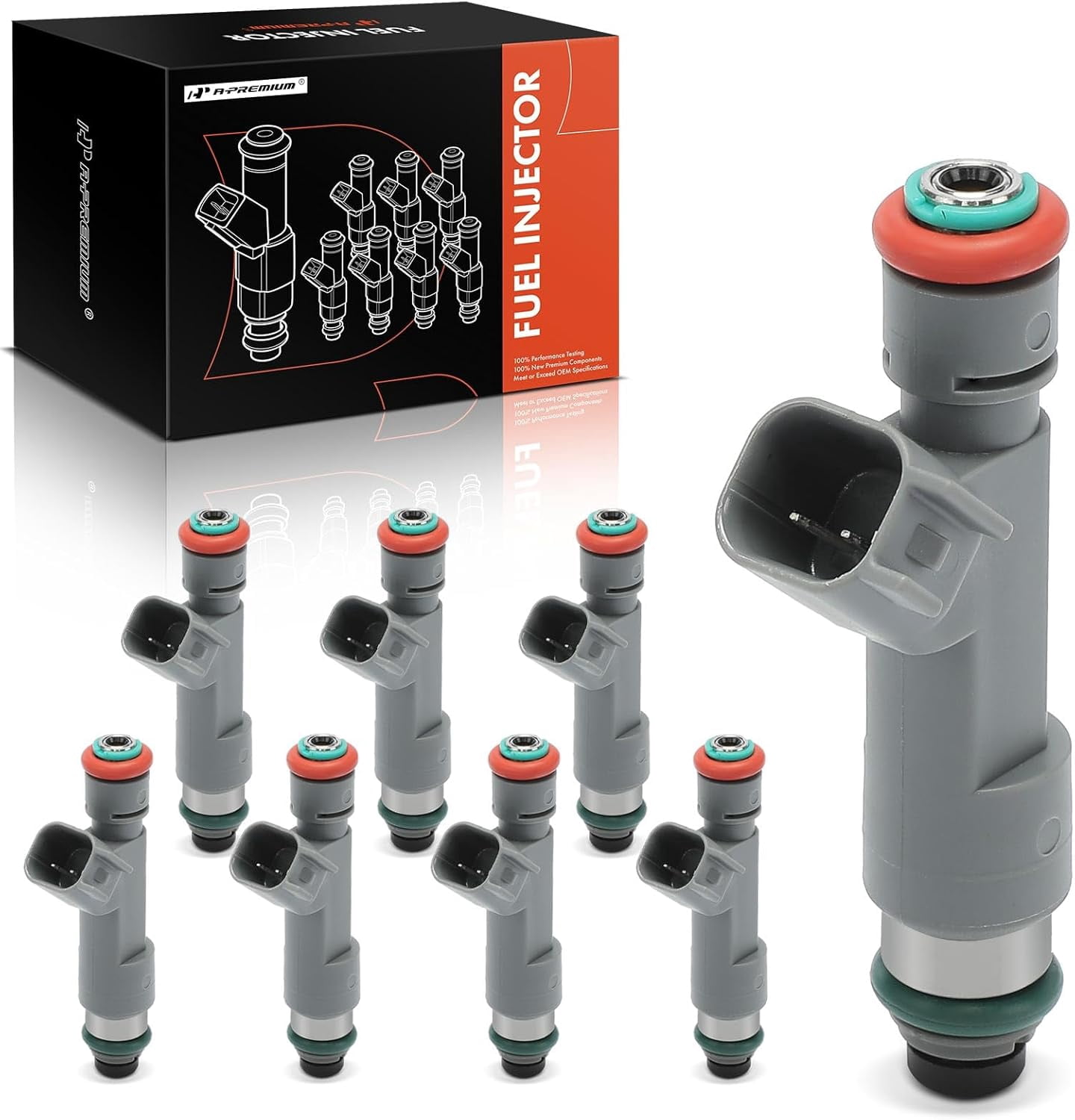 A-Premium 4 Holes Set of 8 Fuel Injectors Compatible with Volvo XC90 ...