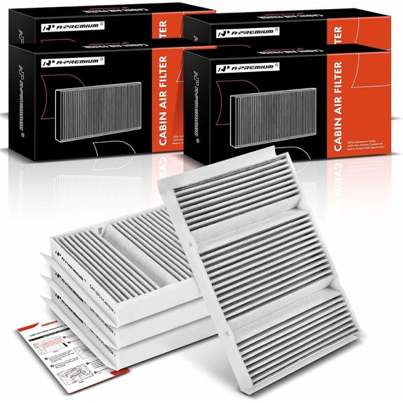 A-Premium 4-PC Cabin Air Filter Compatible with Mercedes-Benz S450 2018-2020, S550 2014-2017, S550e, S560, S560e, S600, S63 AMG, S65 AMG, Maybach S550, Maybach S560, Maybach S600, Maybach S650