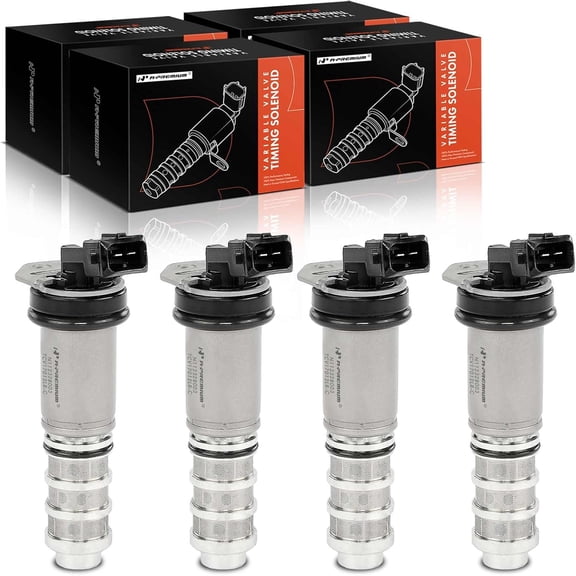 A-Premium 4-PC Intake and Exhaust Engine Variable Valve Timing (VVT) Solenoid Compatible with BMW 335i, 335i GT xDrive, 335i xDrive, X5, 535i, 535i GT, 535i GT xDrive, 535i xDrive, 550i, 550i GT