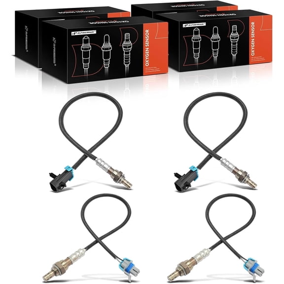 A-Premium 4-PC O2 Oxygen Sensor Compatible with Chevrolet Silverado 2500 Hd, Silverado 3500 Hd 2011-2015, Corvette 2008-2013 & Gmc Sierra 2500 Hd, Sierra 3500 Hd, Upstream and Downstream