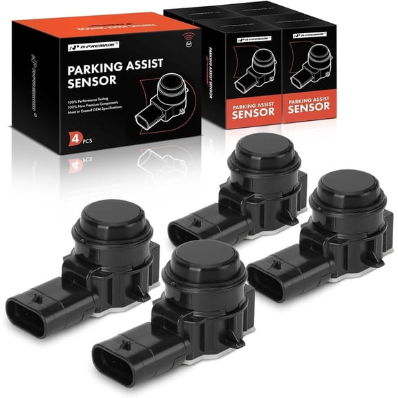 A-Premium 4-PC PDC Reverse Backup Parking Assist Aid Sensor Compatible with BMW Models - 228i, 230i, 320i, 328d, 328i GT xDrive, 330e, 330i, 335i, 428i, 430i, 435i, 440i xDrive Gran Coupe, M-Series
