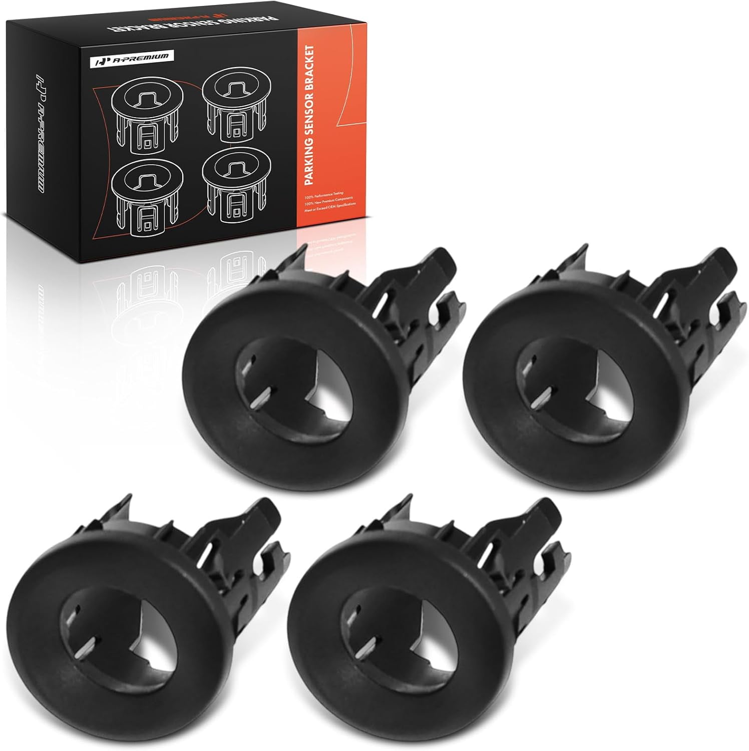 A-Premium 4-PC Rear Inner & Outer Parking Assist Sensor Retainer Bezels ...