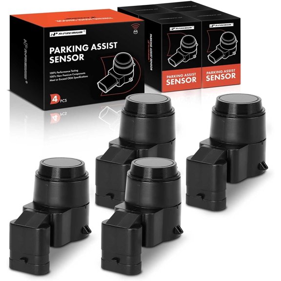 A-Premium 4-PC Rear Reverse Backup Parking Assist Sensor Compatible with Select BMW & Mini Models - 323i, 325i, 325xi, 328i, 328i xDrive, 328xi, 330i, 330xi, 335i, 335i xDrive, 335is, 335xi, Cooper