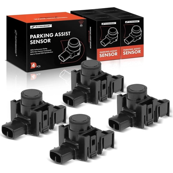 A-Premium 4-PC Reverse Backup Parking Assist Sensor Compatible with Lexus Models - ES300h 2016-2018 IS200t IS300 IS350 NX200t NX300h GS300 GS350 GS450 ES350 RC F RC300 Replace# 89341-06050