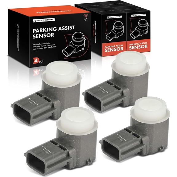 A-Premium 4-PC Reverse Backup Parking Assist Sensor Compatible with Select Nissan and Infiniti Models - Altima 2015-2018, Maxima 2016-2018, QX60, Q50, QX80, QX50, Q60, Q70, Q70L, Replace# 25994EZ01B