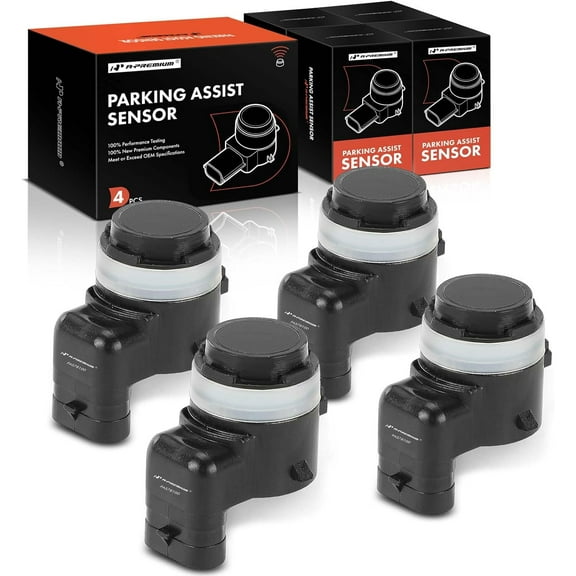 A-Premium 4-PC Reverse Backup Parking Assist Sensor Compatible with Select Ram, Jeep & Dodge Models - 1500/2500/3500 2019-2023, Wrangler 2018-2023, Gladiator 2020-2023, Durango 2023