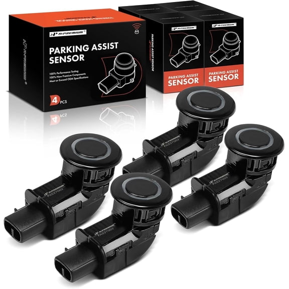 A-Premium 4-PC Reverse Backup Parking Assist Sensor Compatible with Select Toyota & Lexus Models - Sienna 2007-2010, LS430 2001-2006, Replace# 8934112041C0
