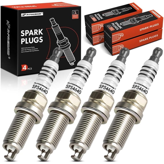 A-Premium 4 Packs Iridium Spark Plugs Compatible with Toyota Corolla, Prius, Yaris, 4Runner, Tacoma & Hyundai Elantra & Subaru Forester & Honda Civic, 1989-2020