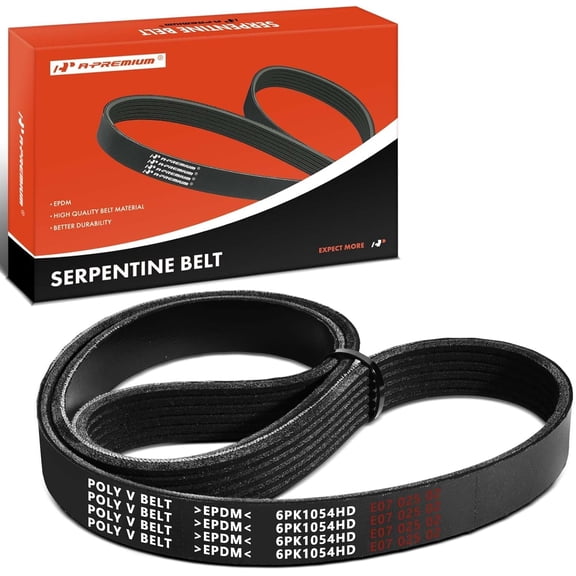 A-Premium 41.5 Inch Heavy-Duty Serpentine Drive Belt Compatible with International Harvester, Peterbilt, Volvo, Freightliner & Western Star Cars - 9300, 9400, 9400 SBA, 362, WI, FLB, VNL, VNM, 4900