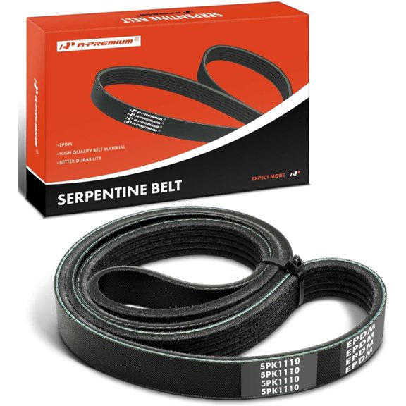 A-Premium 43.89 Inch Engine Serpentine Drive Belt Compatible with Audi Q7 2007-2010, S4 2004-2009, A8 Quattro 2011-2012, Allroad Quattro 2005 & Honda Insight 2006 & Volkswagen Touareg 2007-2009