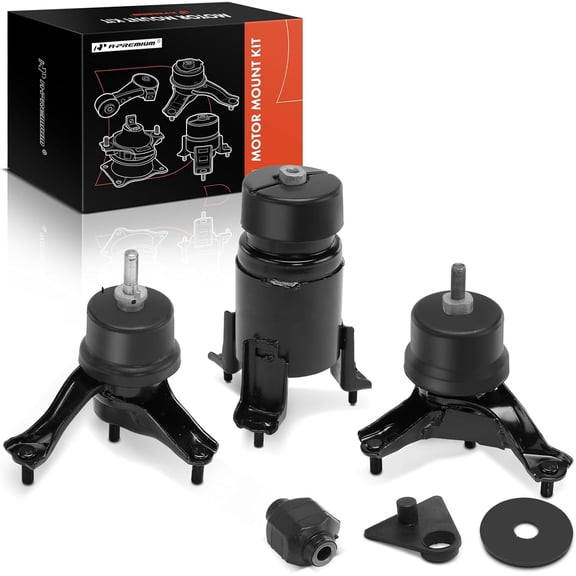 A-Premium 4PCS Engine Motor Mount and Transmission Mount Set Compatible with Toyota Highlander 2006-2010 & Lexus RX400h 2006-2008 3.3L Automatic CVT Transmission Replace# 1236120230 1236100000